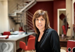 Barbara Locatelli nel suo ufficio