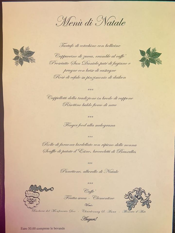 Menu Pranzo Natale 2020.Menu Di Natale All Albergo Ristorante Esposito Lago Di Como E Valsassina